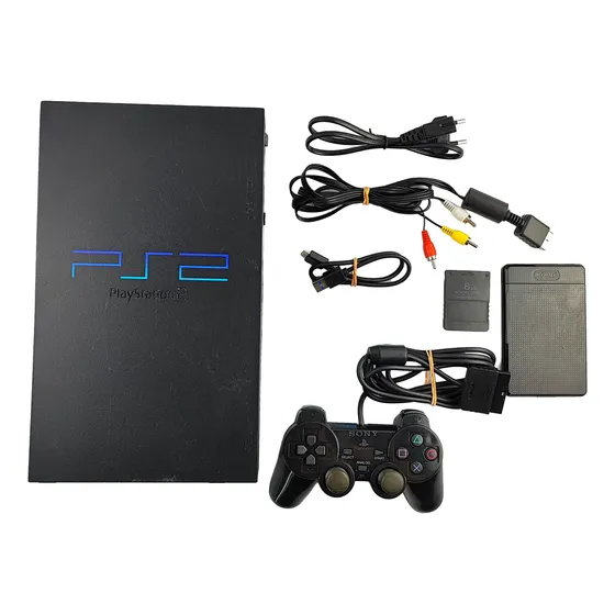 Console Playstation 2 Ps2 Fat Com Hd 500gb