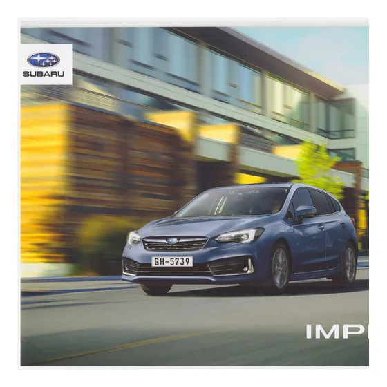 Catálogo Subaru Impreza 2022 - Impresso Na Bélgica