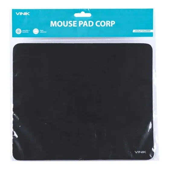 Mouse Pad Corp Vinik 25cm X 21cm - Preto