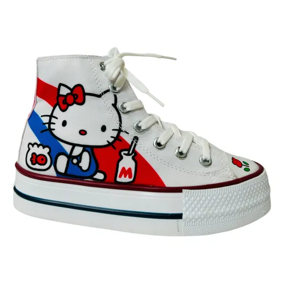 Tenis De Hello Kitty Plataforma 16mm Kitty Pecera