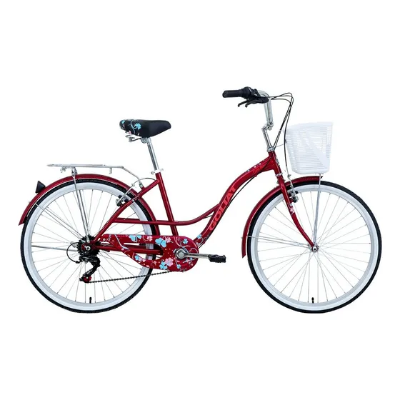 Bicicleta Goliat Modelo Cabo Blanco Aro 26 Burdeo