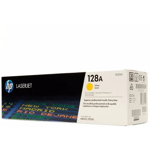 Tóner Hp 128a Amarillo, Ce322a, Cm1415,cp1525