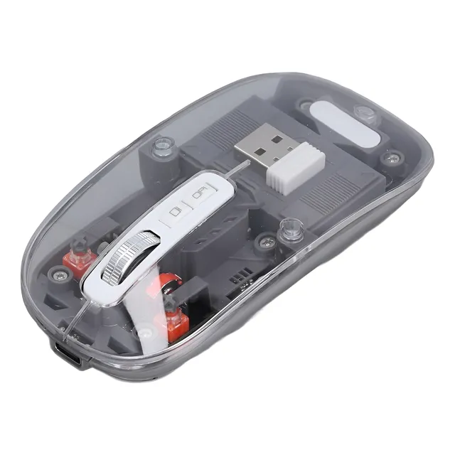 Mouse Ratón Inalámbrico Receptor 2.4gz Bluetooth Recargable