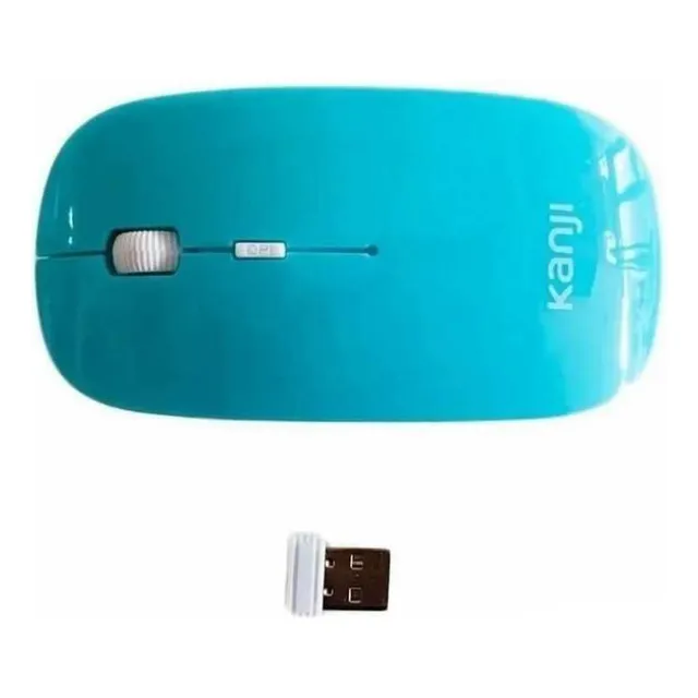 Mouse Kanji Inalambrico Kj-mousei002 Blue 300 Color Azul