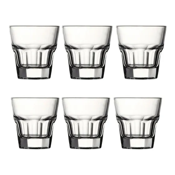 Pack 12 Vasos De Vidrio Soda 140cc Genérica Facetado