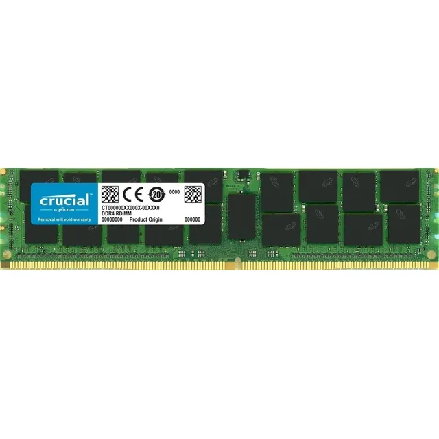 Memoria Ram 32gb Crucial Technology Ddr4 Pc4-21300 2666mhz Rdimm Dual Ranked Registered Ecc (ct32g4rfd4266)