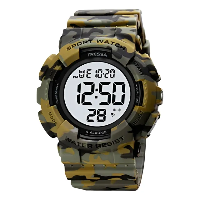 Reloj Tressa Alpes Hombre Digital 4 Alarmas Y Motronomo