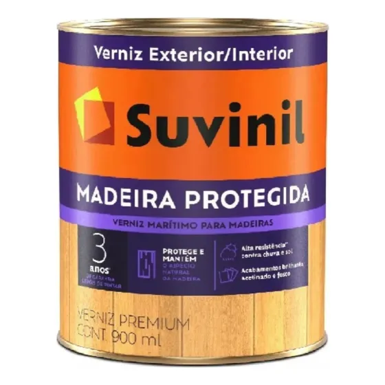 Verniz Suvinil Madeira Protegida Maritimo Brilhante 900ml