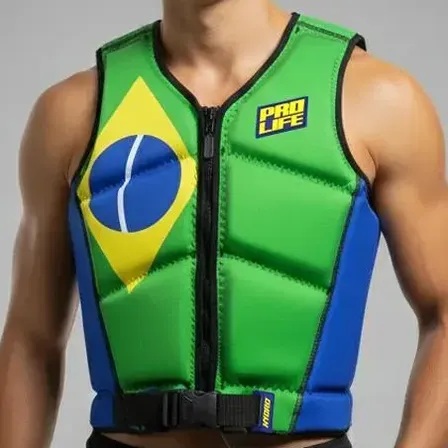 Colete Hydro Flag Náutico Homologado Classe V Prolife Cor Bra Tamanho G1 De 55kg A 85kg
