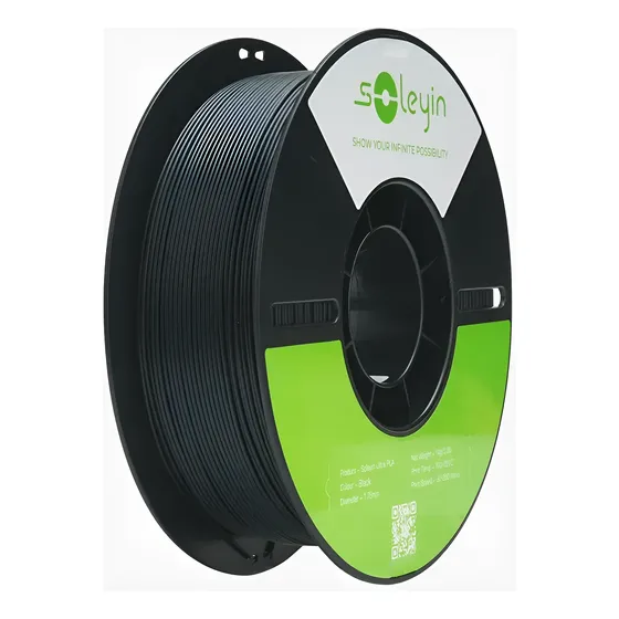 Filamento Pla Ultra Mate Alt Velocidad Negro 1kg Creality