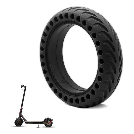 Rueda Maciza Patinete Eléctrico Neumático Para M365/muvter Negro