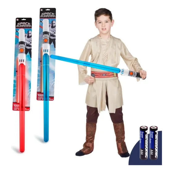 Espada De Brinquedo Sabre De Luz Spacewar Com Luz Forte Som