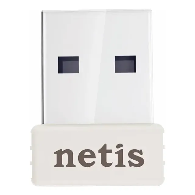 Netis Adaptador de Red USB Inalámbrico 150Mbps WF2120 / Plug & Play (No necesita instalación) Con Botón WPS y Protección WPA y WPA2 / Mini Adaptador de Red WiFi USB