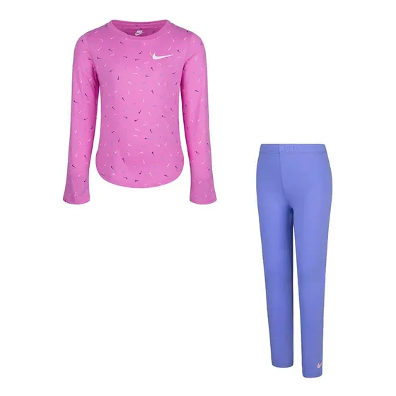 Conjunto Deportivo Nike Aop Se Niñas-azul/rosa