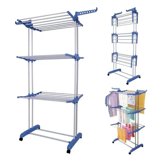 Tendedero Ropa Plegable Fácil De Guardar Exterior E Interior