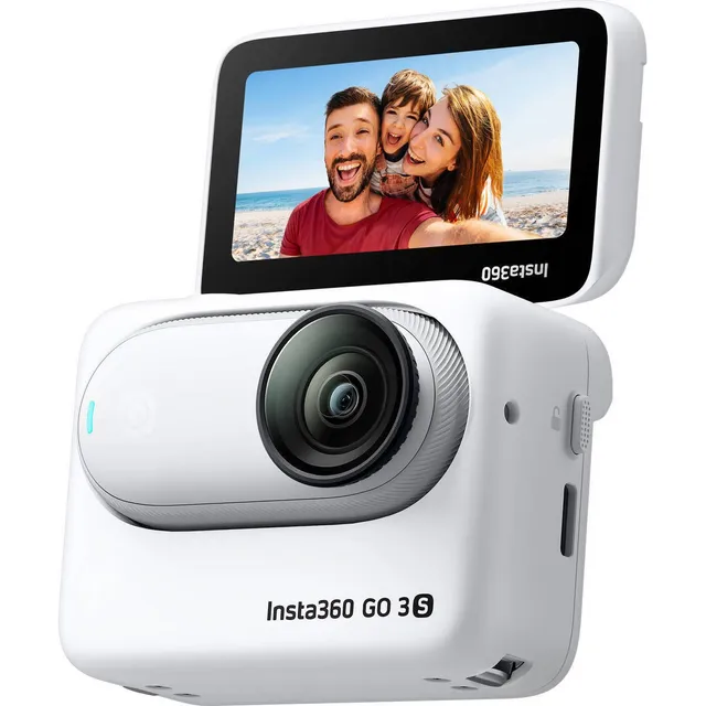 Cámara De Accion Insta360 Go 3s Pequeña 128gb Uhd 4k Ipx4 Color Blanco
