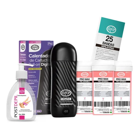 X3 Cera Depilatoria Gnp, Calentador Mega, Bandas Y Aceite