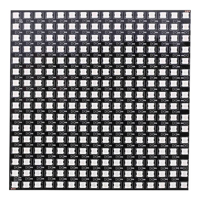 Panel De Píxeles Flexible Ws2812b Led Rgb 16x16 Matriz De Mó