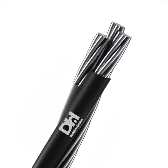 20 Metros Fio 10 Mm Cabo Aluminio Triplex 10mm 3 Vias Triplo