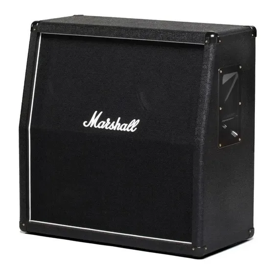 Armário Marshall MX412a-e para caixa de guitarra 4x12 240w cor preta
