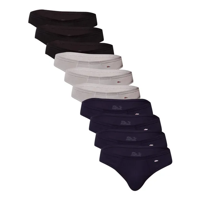 Kit Com 10 Cuecas Slip AlgodĂŁo Zorba Kit Com 10 Cuecas Slip AlgodĂŁo Zorba