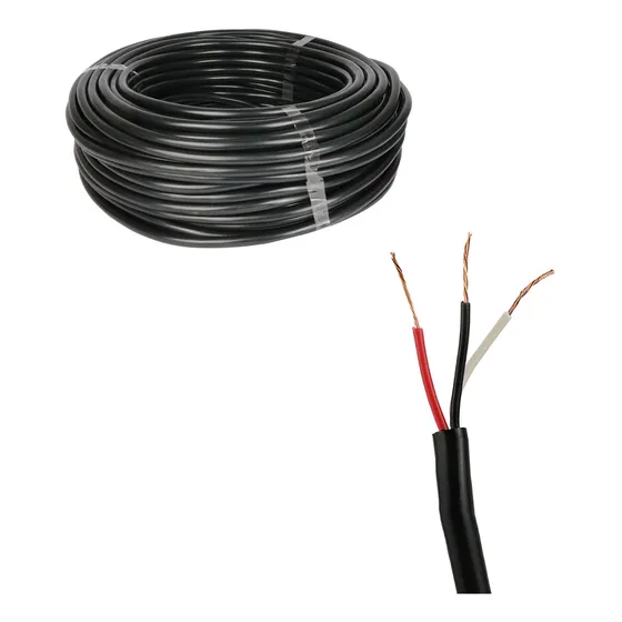 Cabo Pp Instalação Elétrica Extensão 3 Vias 1mm - 50 Metros