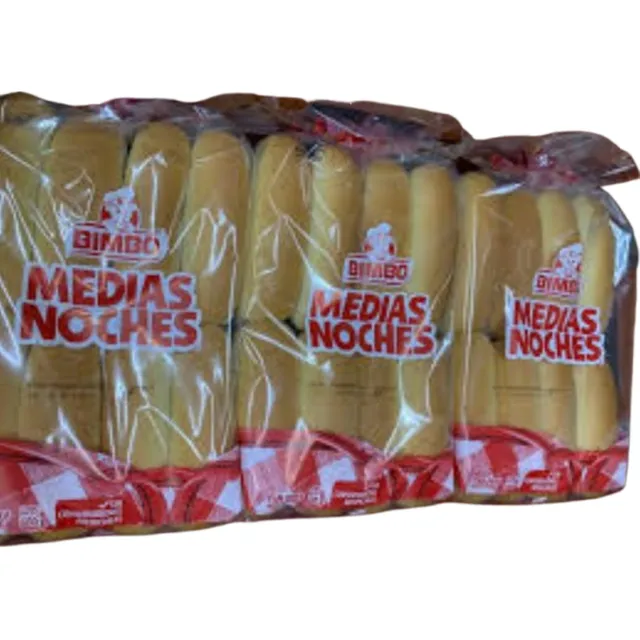 Pan Para Hot Dog Bimbo Medias Noches 3 Bolsas De 16 Pzas C/u