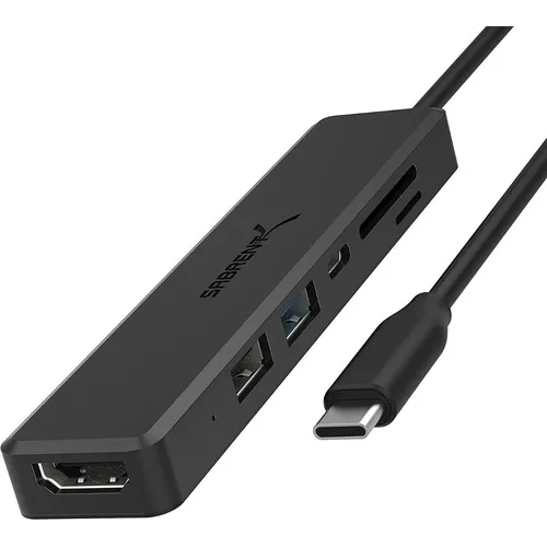 Usb C Hub Adaptador 6 En 1 Hdmi 4k Usb 3.0 Lector Sd/microsd