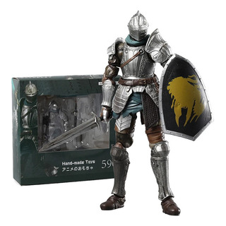 Boneco De Ação Figma 590 Demons Souls Fluted Armor, Modelo D Boneco De Ação Figma 590 Demons Souls Fluted Armor, Modelo D