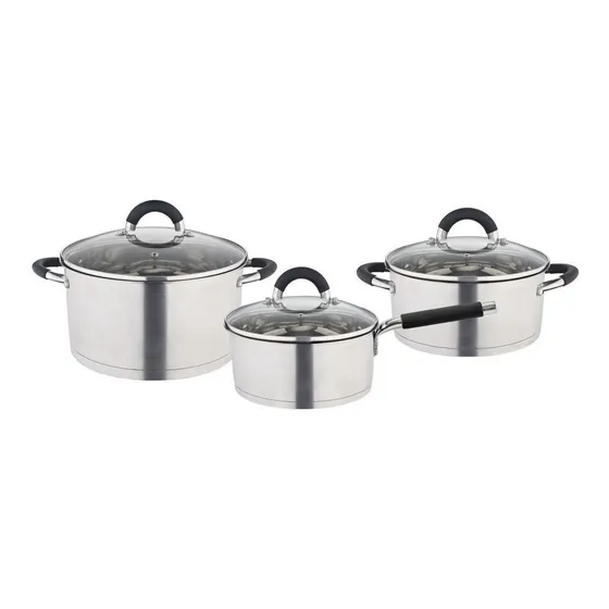 Bateria De Cocina Hudson Acero Inoxidable 6 Piezas Induccion