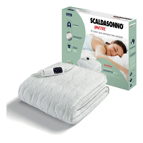 Calientacama Scaldasonno 1 Plaza Eco Adapto 150x80 R1501 Color Blanco