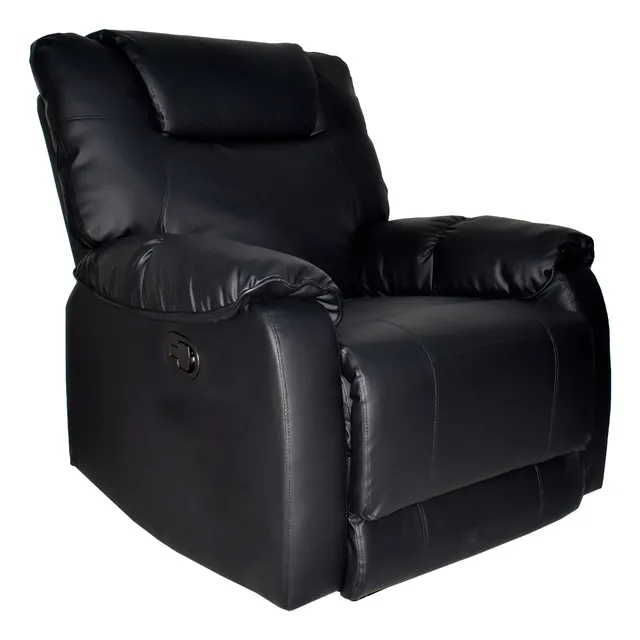 Sofa Relax Queen Reclinable Negro Bonno