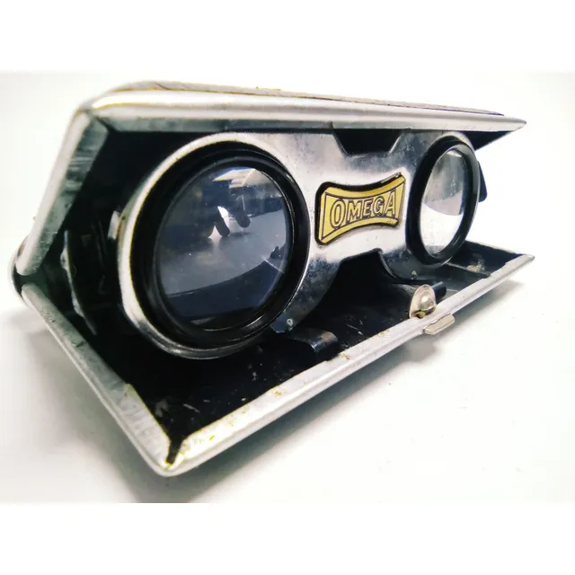 Binocular, Catalejo De Bolsillo Antiguo, Teatro, Marca Omega