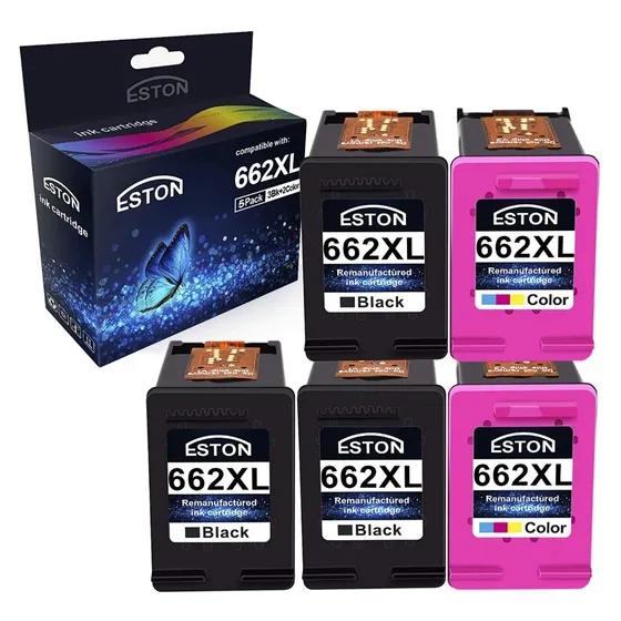 Eston Cartucho De Tinta  Para Hp 662xl 662 Xl Negro Color