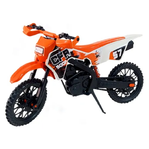 Moto De Brinquedo Grande Mega Realista Cross Trilha Menino