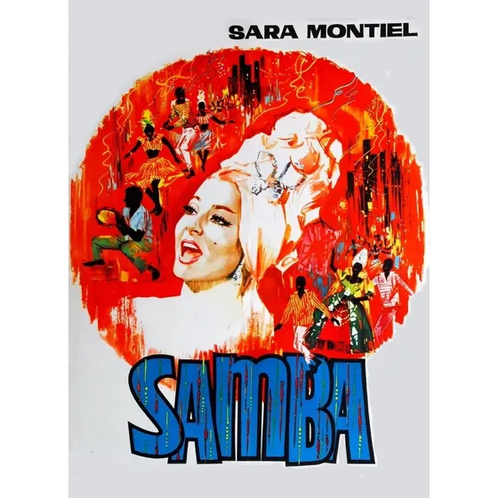 Pôster Retrô - Sara Montiel - Samba - Decora - 33 Cm X 48 Cm