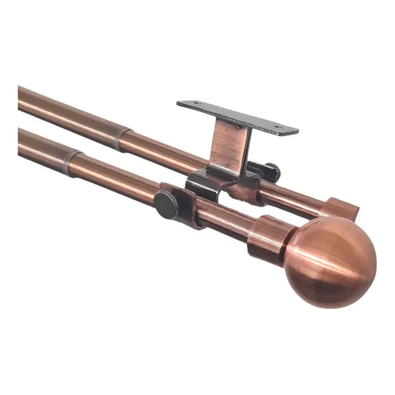 Set Extensible Techo 120-210 Cm Color Cobre Terminal Bola