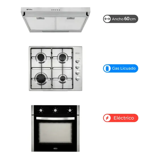 Kit Cocina Gas Licuado Albin Trotter Harburg Breit M2