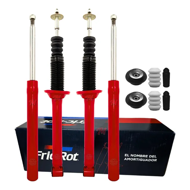Kit 4 Amortiguadores Gol Power Cazoletas Fuelle Fric Rot 