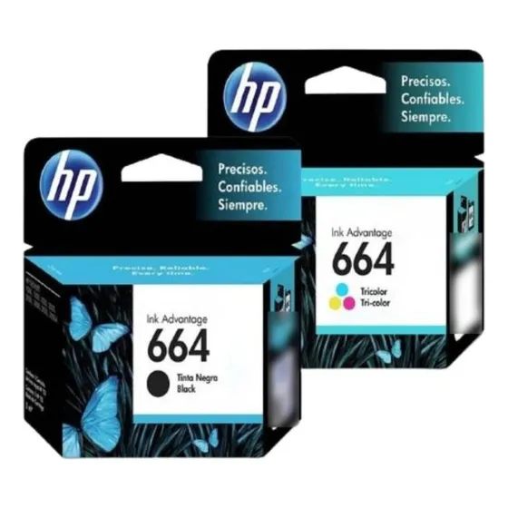 Cartucho Hp 664 Negro + Color Combo 2675 2135 3635 3775 4675
