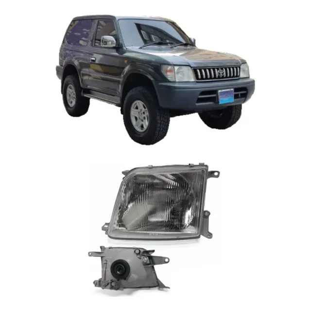 Faro Delantero Para Toyota Meru Y Prado Pantalla De Vidrio