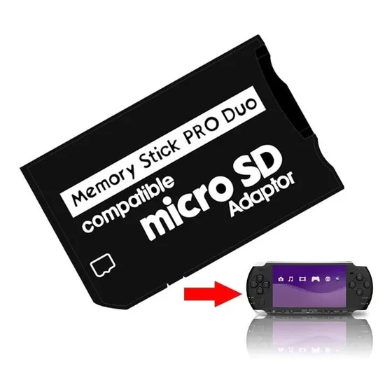 Adaptador Memorystick A Micro Sd, Para Psp O Camara