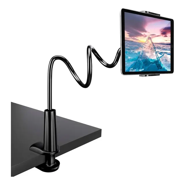 Soporte Para Tablet Celular iPad Ebook Ajustable Con Pinza Color Negro
