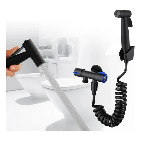 Ducha Telefono Acero Inox 304 Para Baño Doble Llave Arresto
