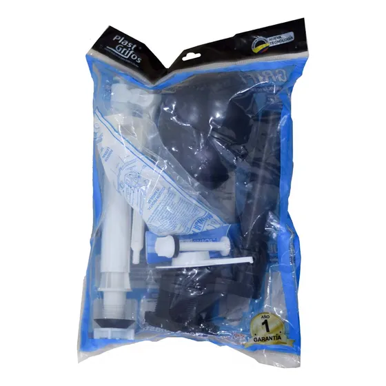 Griferia Completa Baño Push Corriente Plastgrifos (3101132)