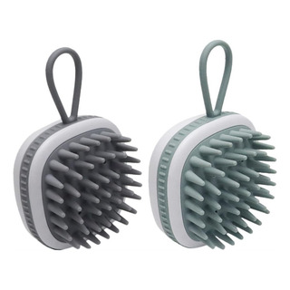 2 Cepillos Silicona Exfoliante Champú Masaje Cabello Ducha 2 Cepillos Silicona Exfoliante Champú Masaje Cabello Ducha