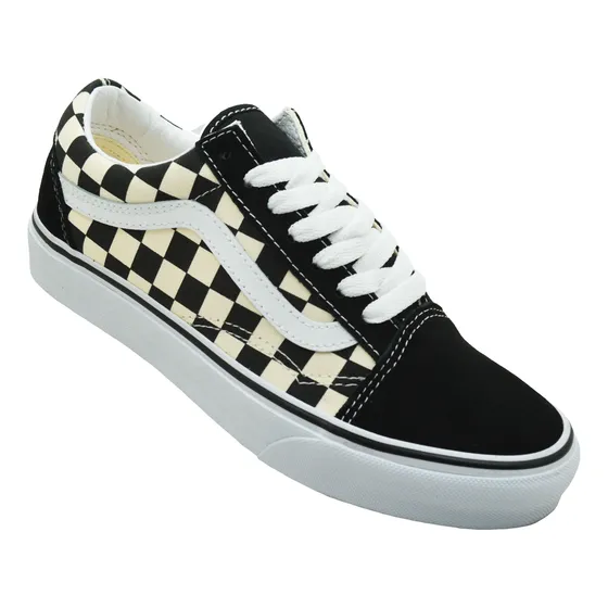 Tenis Vans Old Skool Vn0a38g1p0s Primary Check Blk/white