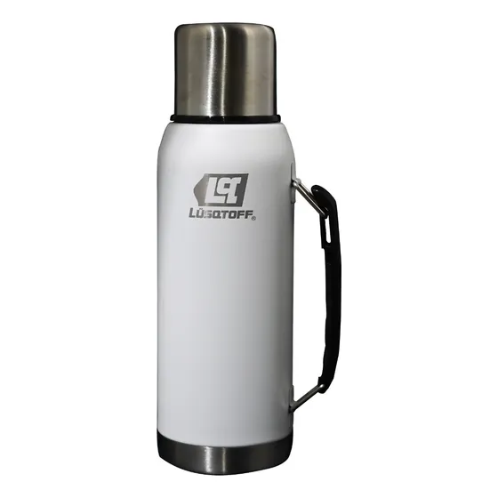 Termo Acero Inoxidable Lüsqtoff 1 Lt Blanco Frío Calor Stan Tl1-9B