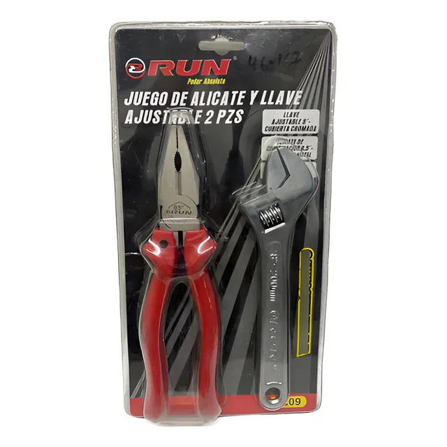 Juego De Alicate Y Llave Ajustable Run