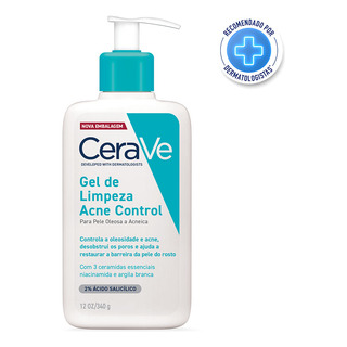 Gel De Limpeza Acne Control 340g Cerave Para Pele Oleosa A Acneica De Dia E Noite Gel De Limpeza Acne Control 340g Cerave Para Pele Oleosa A Acneica De Dia E Noite